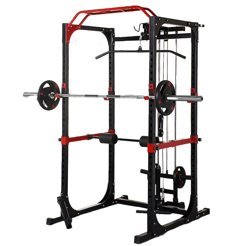 Home Gym Pull Up Bar - Rak Squat Power Cage Komersial dengan