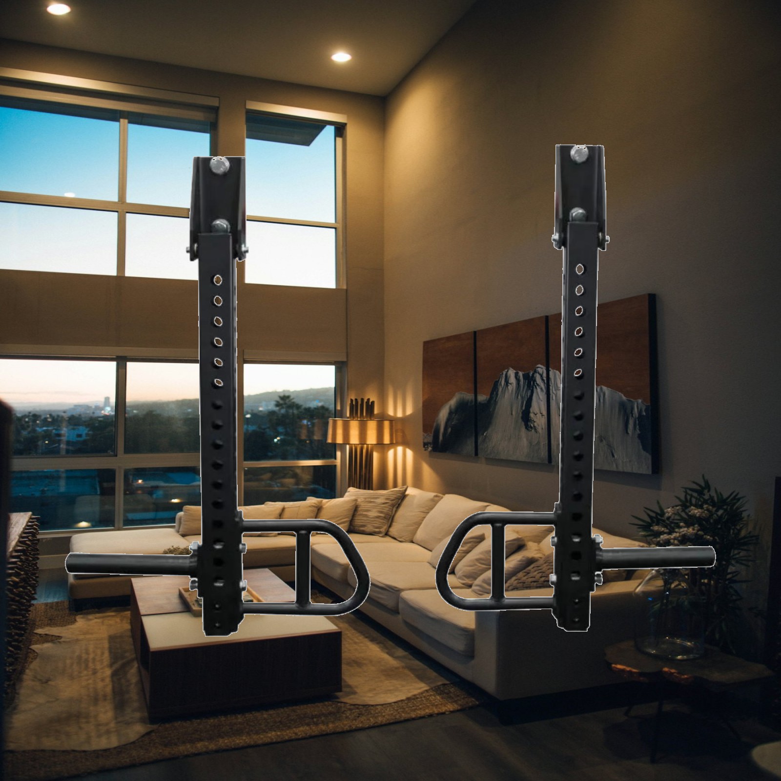 Home Gym Upper Body Workout - Aksesoris Bar Chest Press untuk Rak