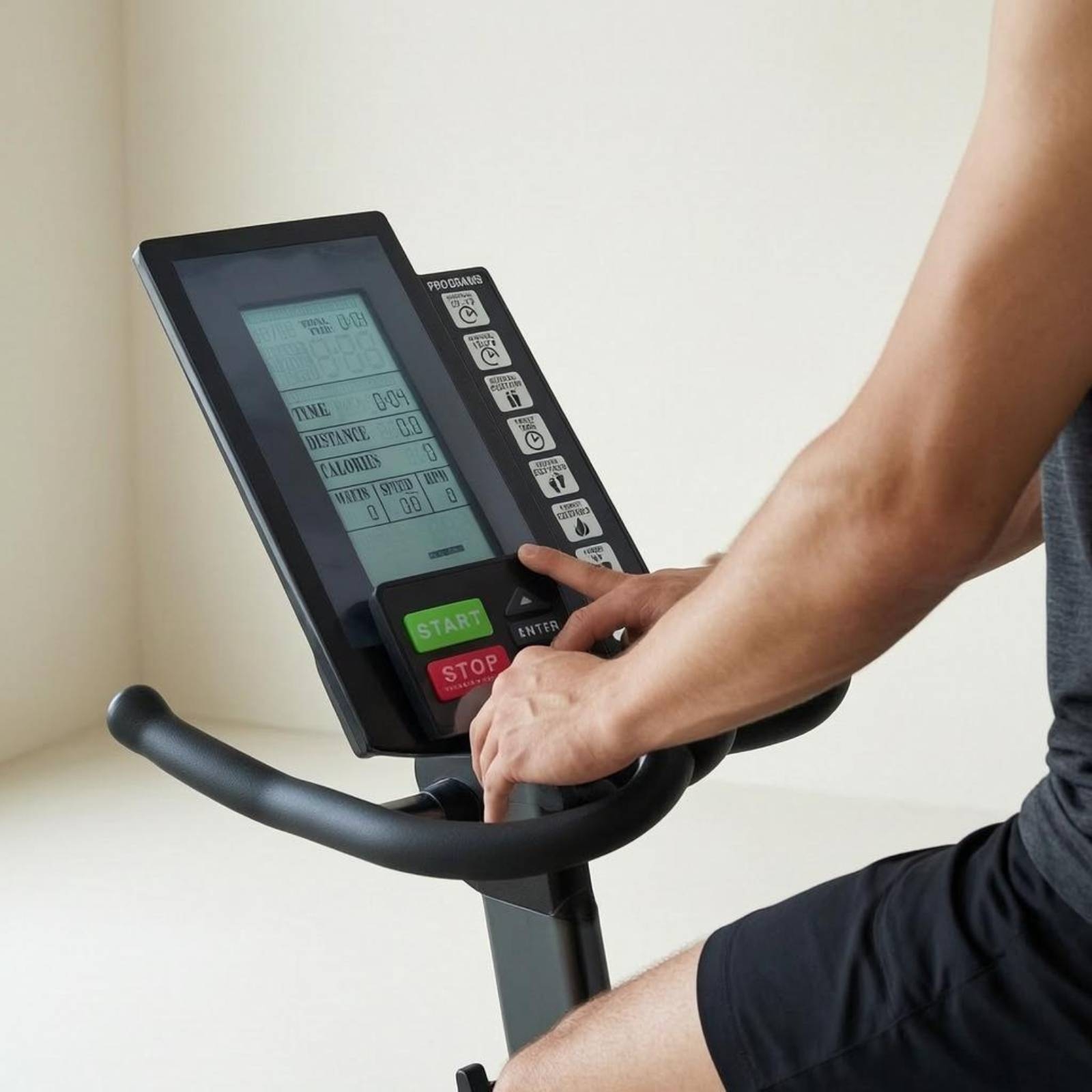 Panel Layar LCD Sepeda Statis, - Home Gym Bike ulasan dan harga