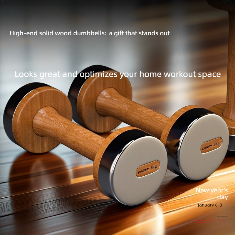Set Dumbbell Kayu & Baja yang  - Home Gym Design ulasan dan harga