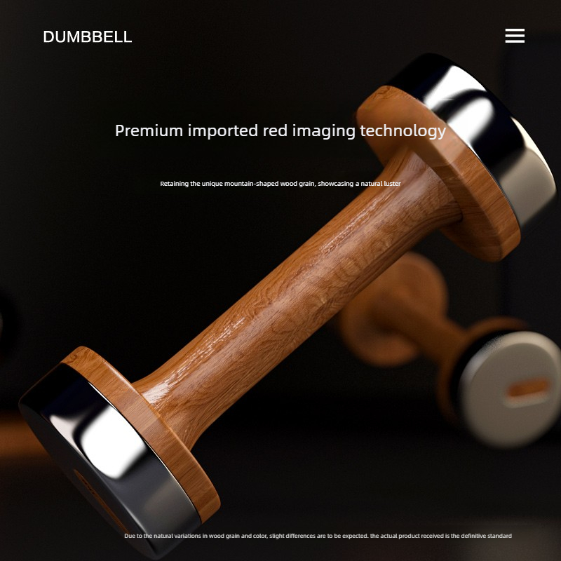 Set Dumbbell Kayu & Baja yang  - Home Gym Design ulasan dan harga