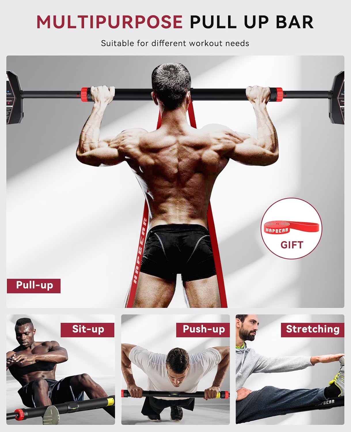 Bar Pull-Up Horizontal untuk L - Home Gym Pull Up Bar ulasan dan harga