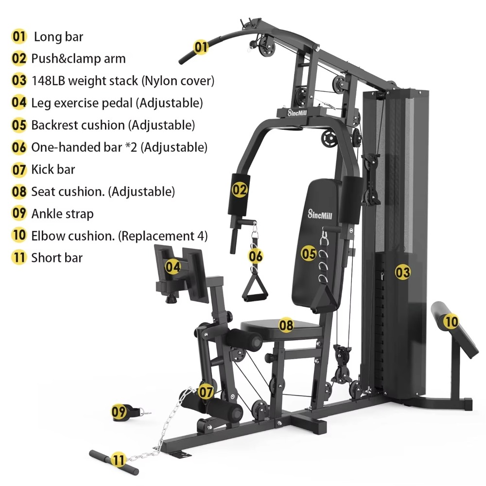 148LB Peralatan Gym Multifungs - Home Gym Nala ulasan dan harga