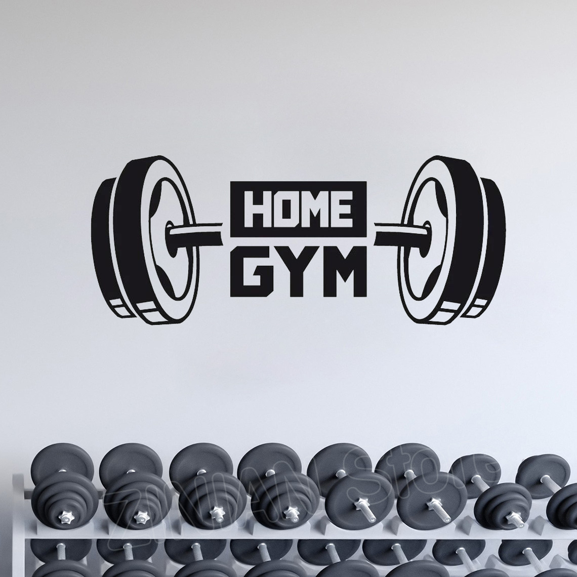 Stiker Dinding Dekorasi Gym Ru - Home Gym Design ulasan dan harga