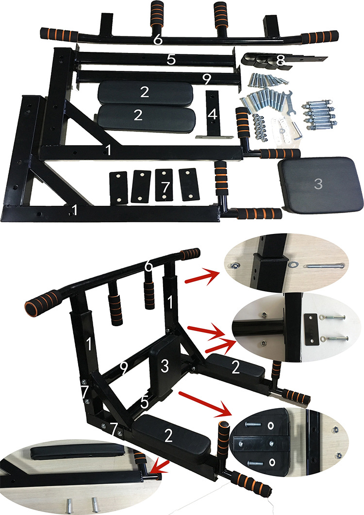 Bar Pull Up dan Dip Station ya - Home Gym Pull Up Bar ulasan dan harga